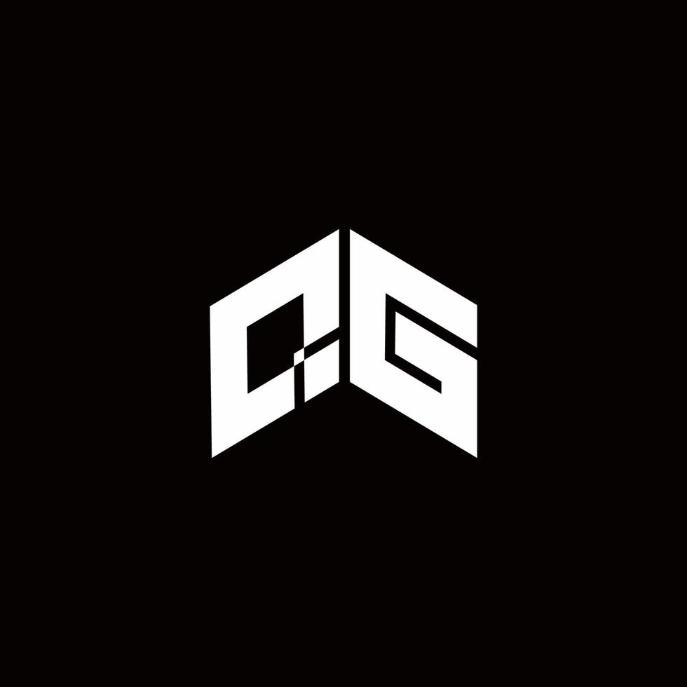 qg logo monogram moderne ontwerpsjabloon vector