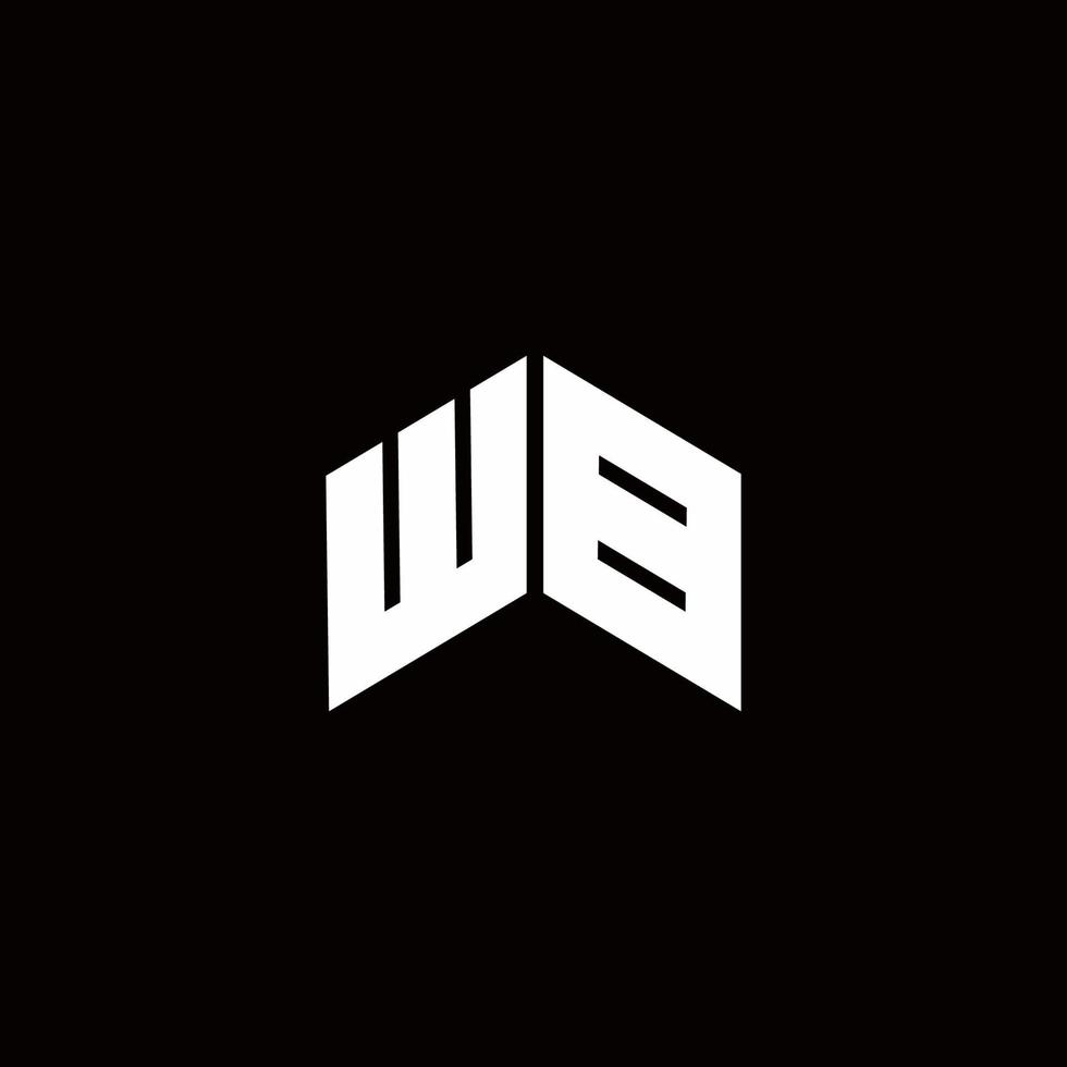 wb logo monogram moderne ontwerpsjabloon vector