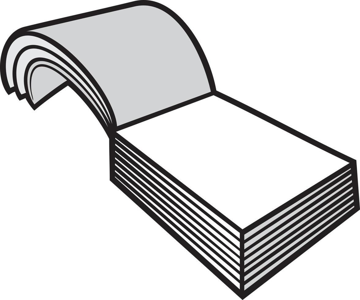 lege witte blocnote of notebook vector
