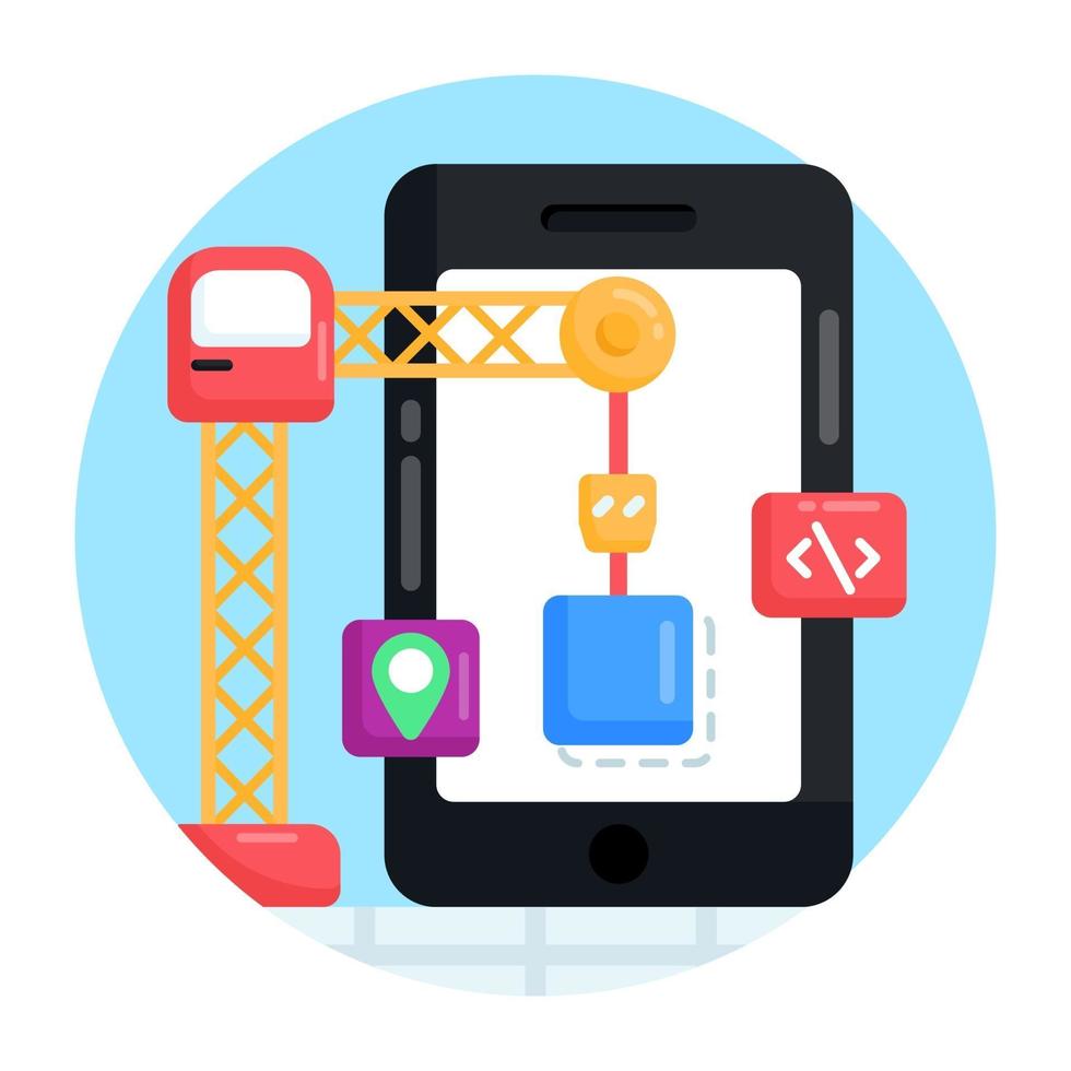 app-ontwerp en ontwikkeling vector