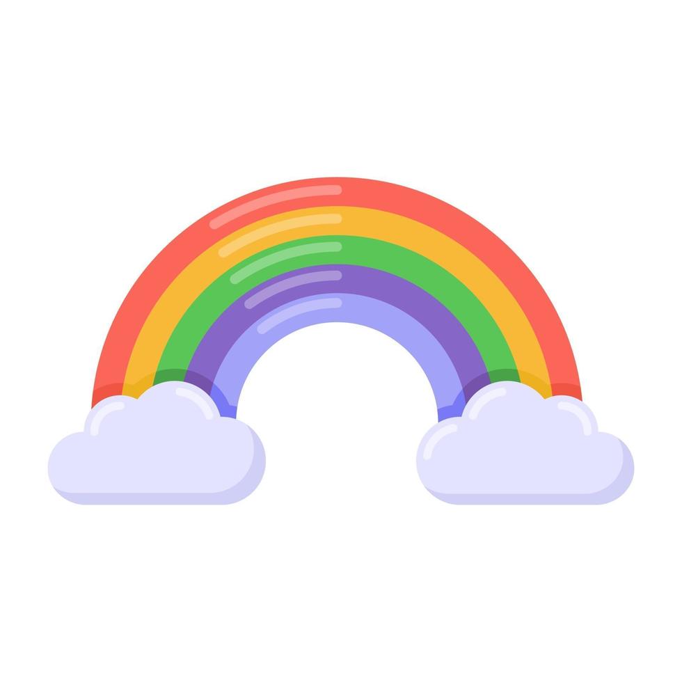 regenboog overdag vector