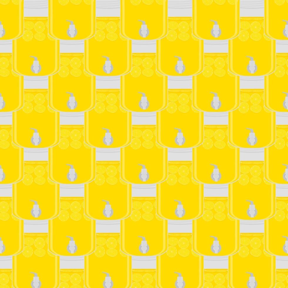 illustratie op thema grote gekleurde limonade in citroenkan vector