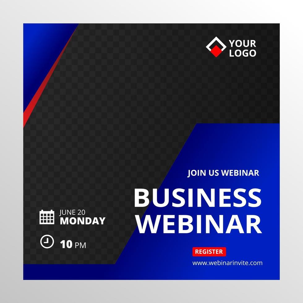 banner webinar-sjabloon vector