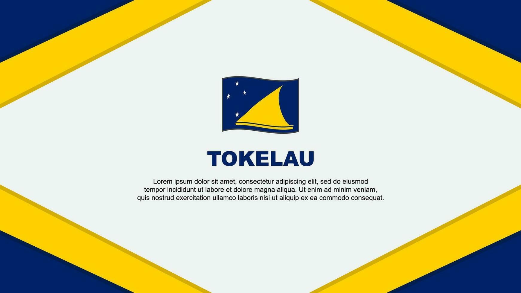 tokelau vlag abstract achtergrond ontwerp sjabloon. tokelau onafhankelijkheid dag banier tekenfilm vector illustratie. tokelau sjabloon