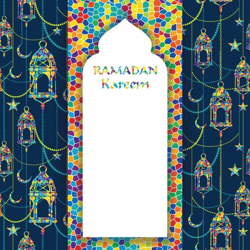 Ramadan Kareem. Vector illustratie.