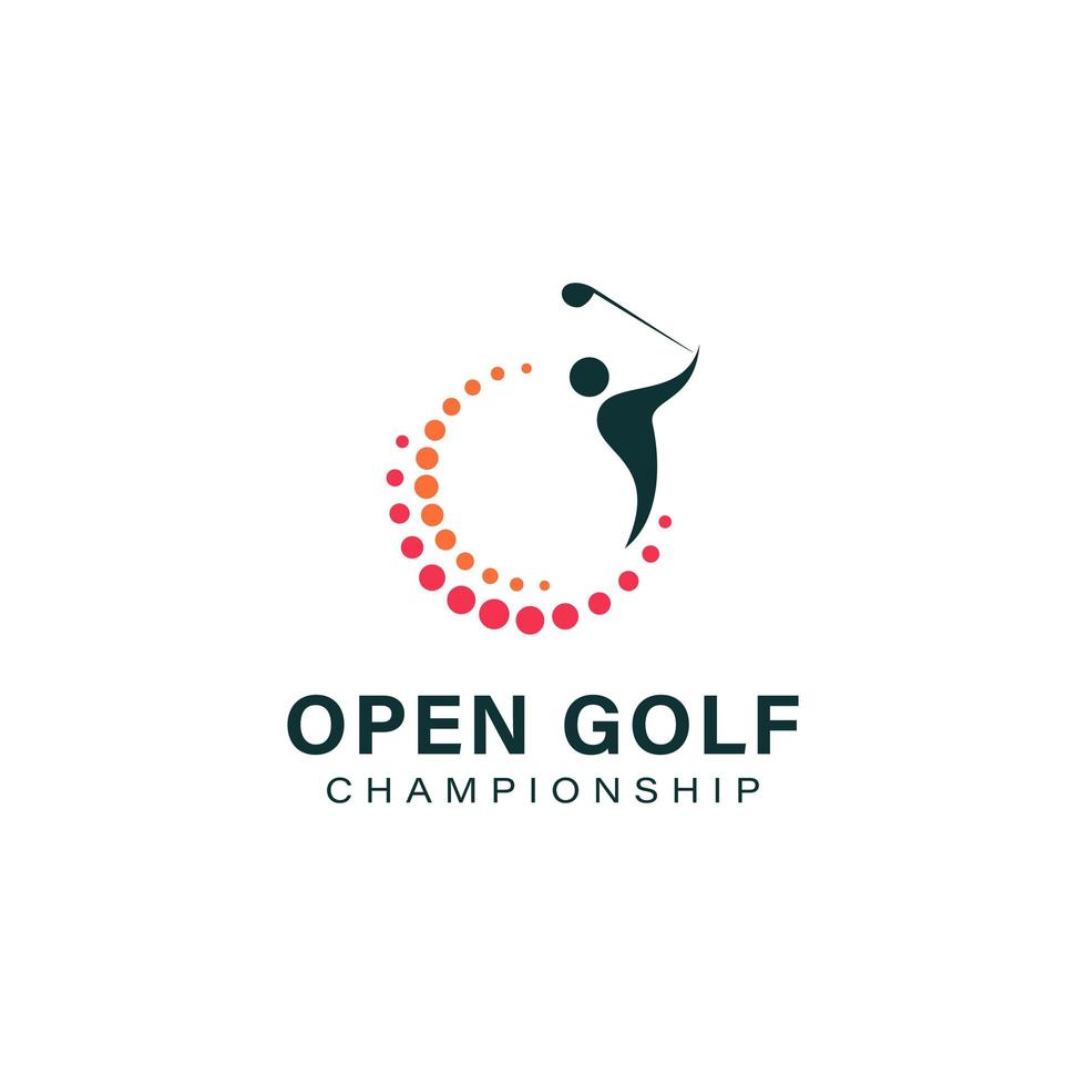 golf logo sjabloon ontwerp pictogram vectorillustratie. vector