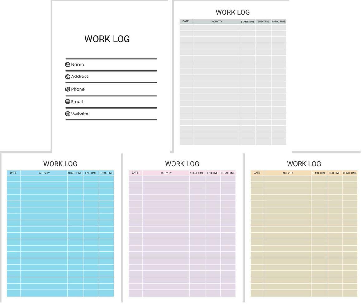 werk log tracker vector