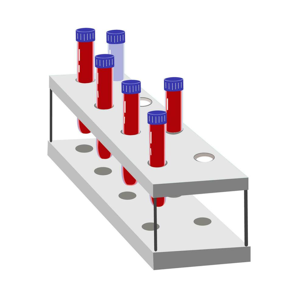 medisch bloed test concept in een vlak stijl vector