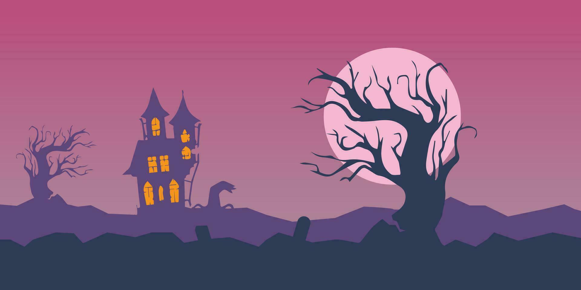 vector achtergrond ontwerp met halloween thema.