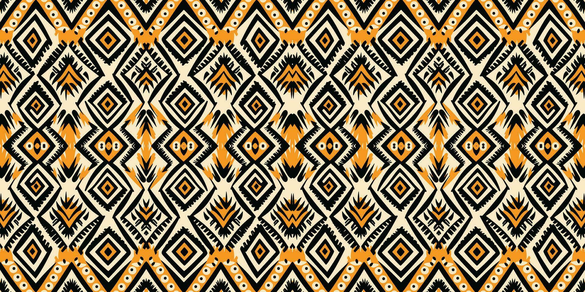 naadloos batik patroon, naadloos tribal batik patroon, en naadloos kleurrijk patroon lijken op etnisch boho, Azteken, en ikat stijlen.ontworpen voor gebruik in behang, stof, gordijn, tapijt, batik borduurwerk vector