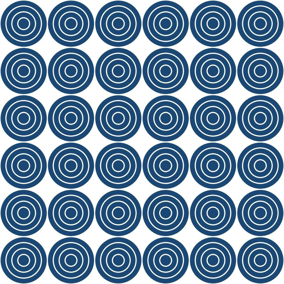 marine blauw cirkel patroon. cirkel vector naadloos patroon. decoratief element, omhulsel papier, muur tegels, verdieping tegels, badkamer tegels.