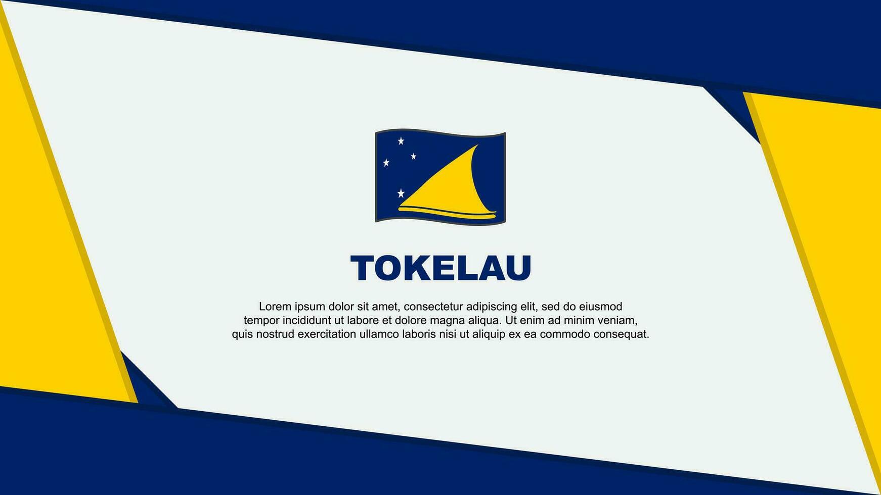 tokelau vlag abstract achtergrond ontwerp sjabloon. tokelau onafhankelijkheid dag banier tekenfilm vector illustratie. tokelau onafhankelijkheid dag