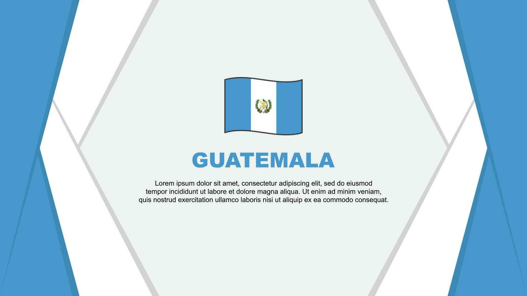 Guatemala vlag abstract achtergrond ontwerp sjabloon. Guatemala onafhankelijkheid dag banier tekenfilm vector illustratie. Guatemala achtergrond