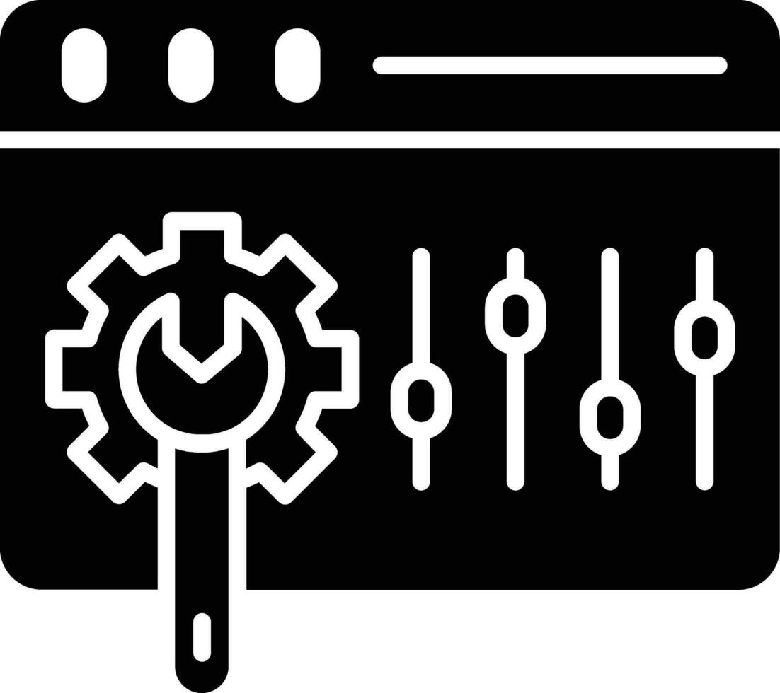 systeem voorkeuren vector icoon