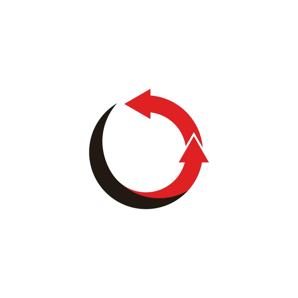 cirkel kleurrijk beweging toenemen pijl logo vector