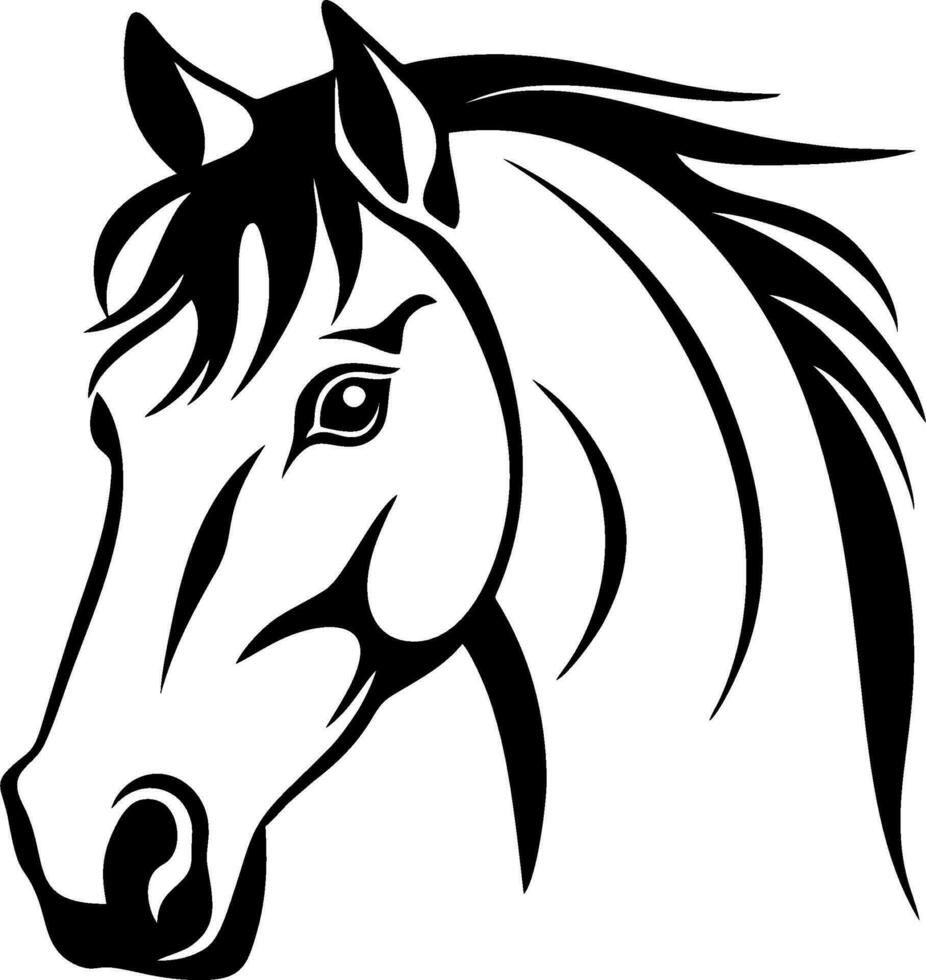 premie vector paard logo ontwerp paard vector