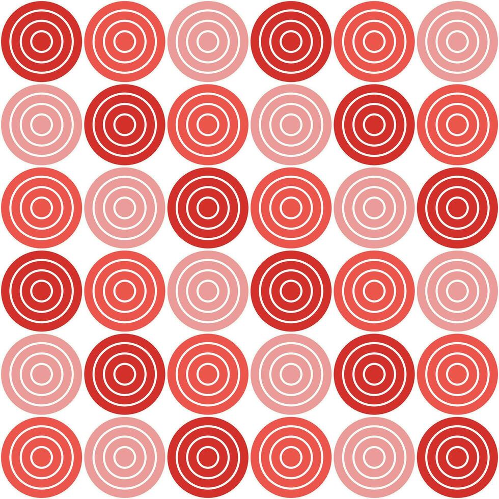 rood cirkel patroon. cirkel vector naadloos patroon. decoratief element, omhulsel papier, muur tegels, verdieping tegels, badkamer tegels.