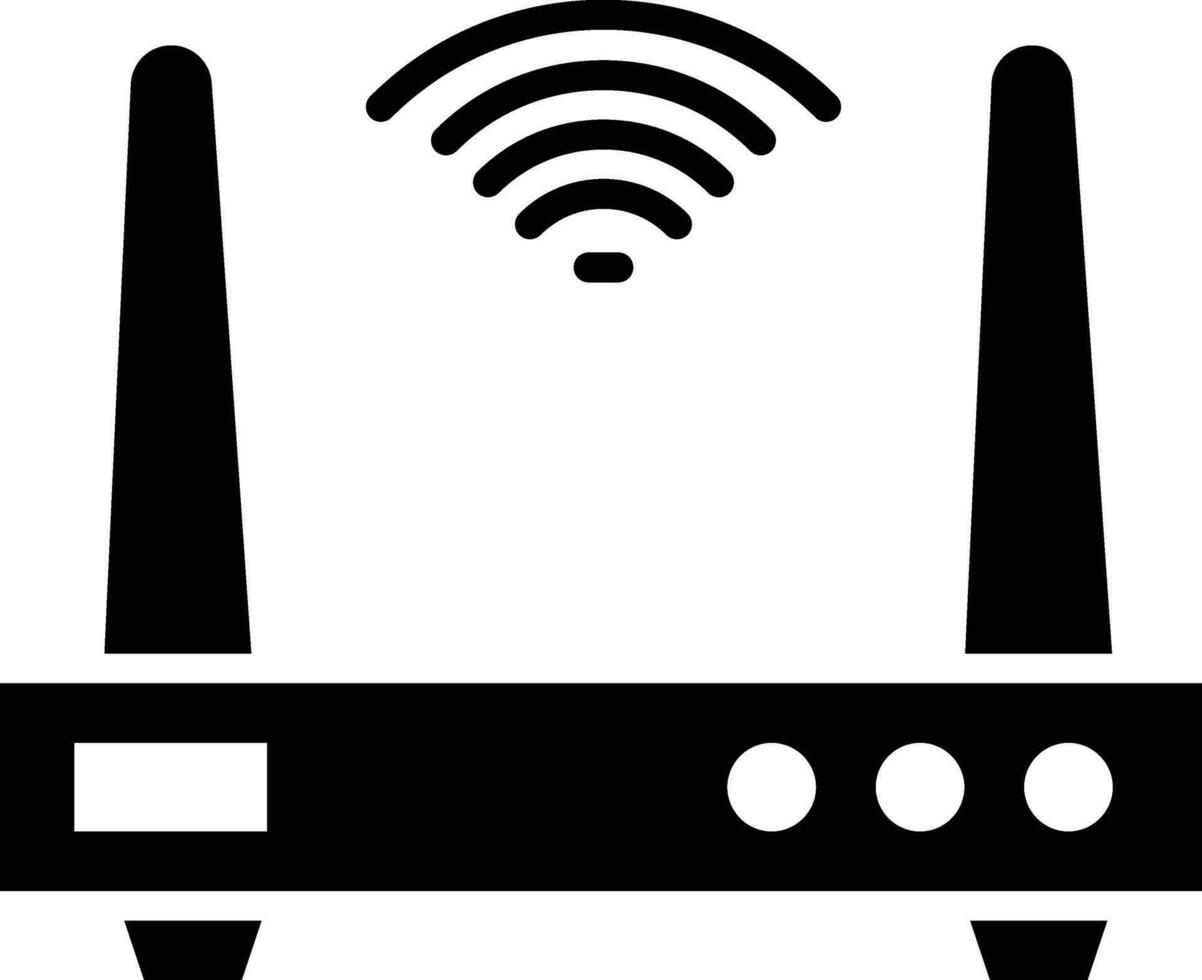 Wifi router vector icoon