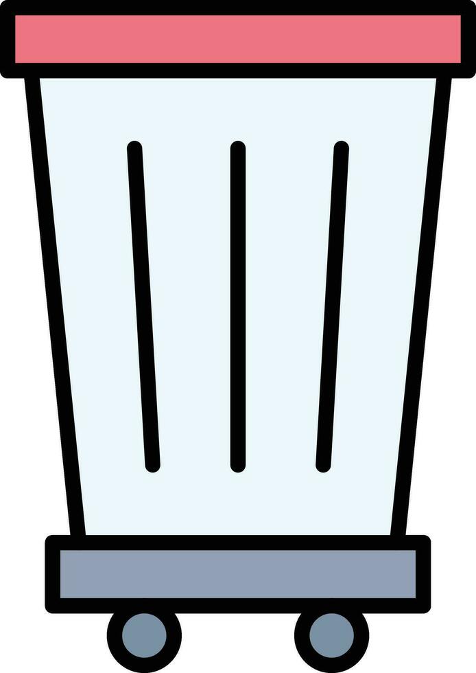 prullenbak vector pictogram