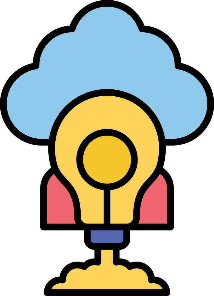 brainstorm vector pictogram