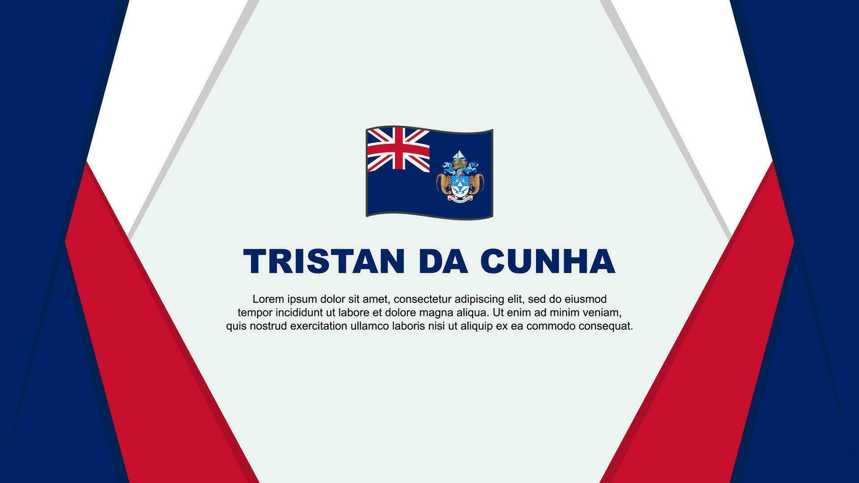 tristan da cunha vlag abstract achtergrond ontwerp sjabloon. tristan da cunha onafhankelijkheid dag banier tekenfilm vector illustratie. tristan da cunha achtergrond