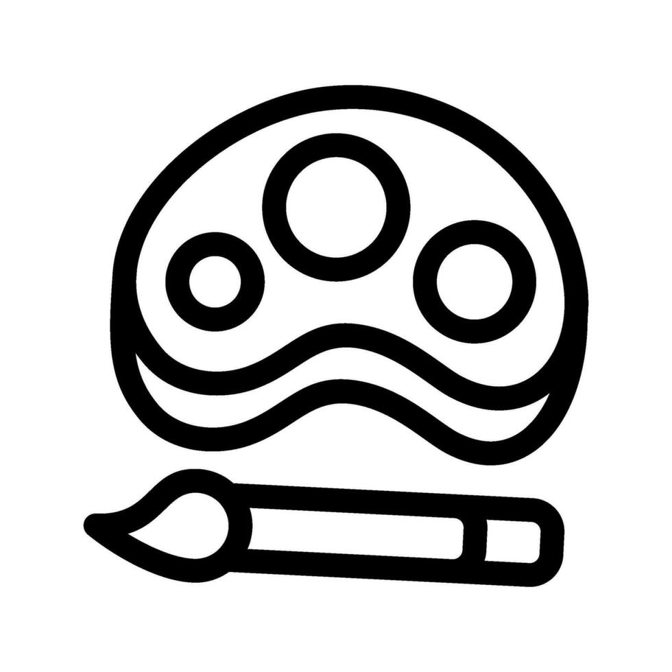 verf pallet icoon vector symbool ontwerp illustratie
