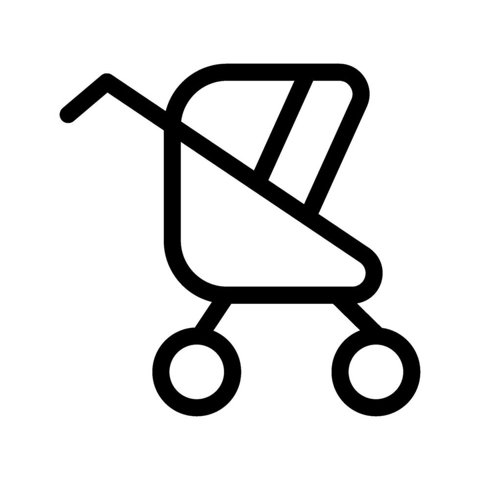 wandelwagen icoon vector symbool ontwerp illustratie