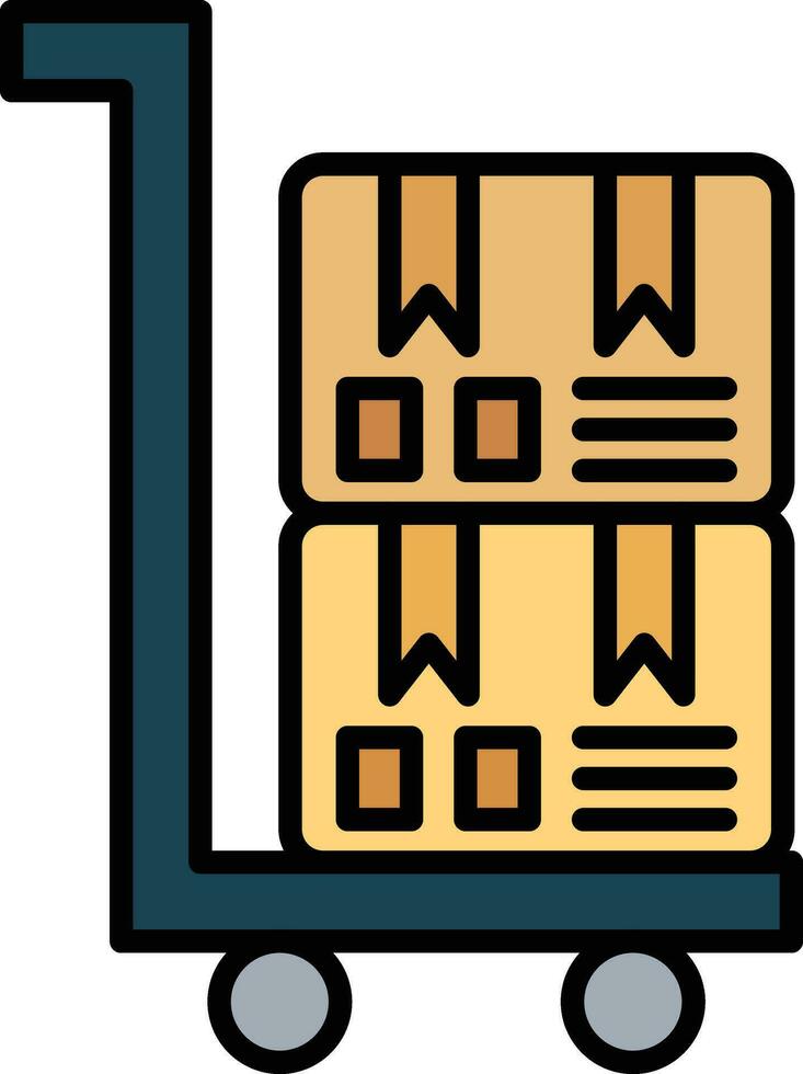 trolley vector pictogram vector