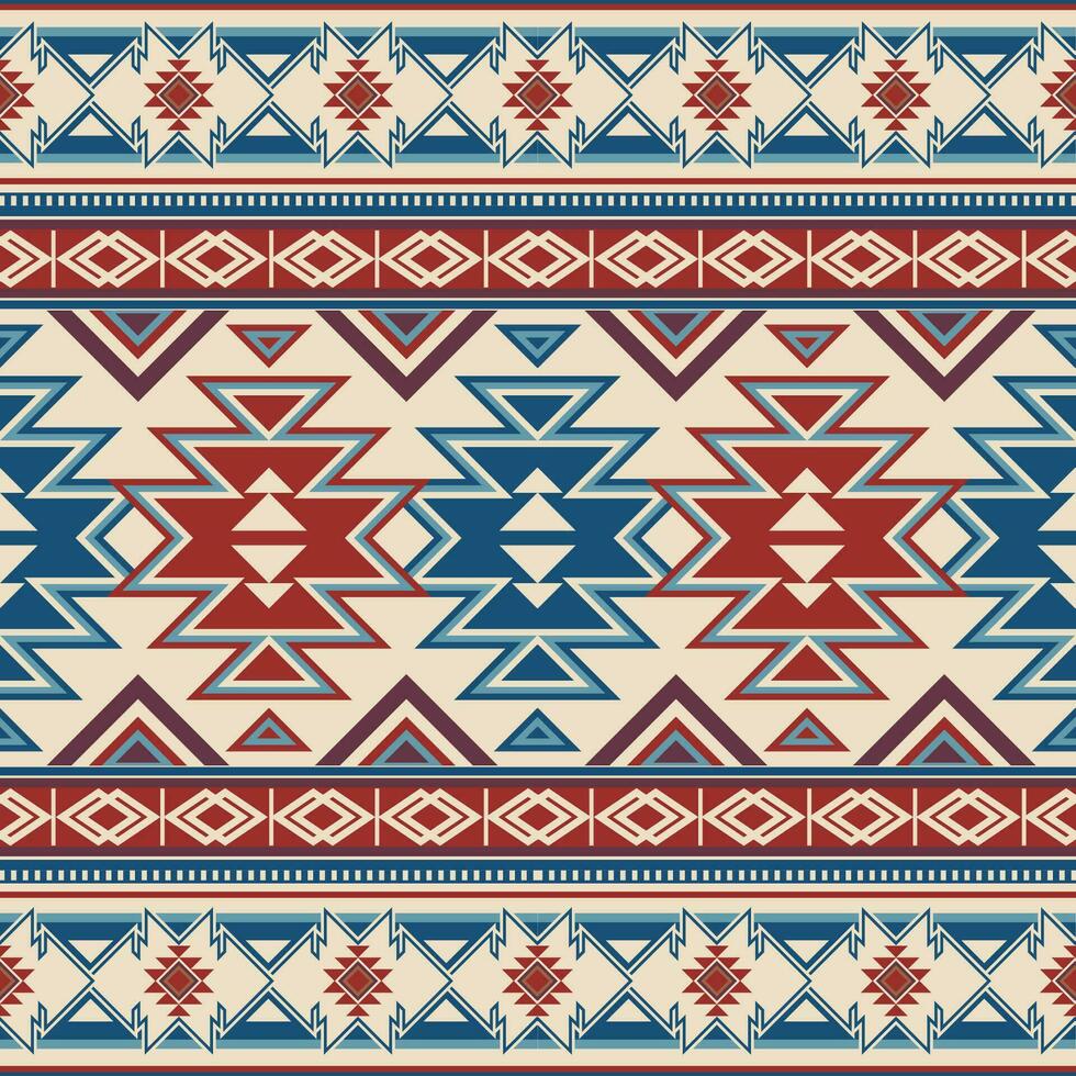 inheems patroon Amerikaans tribal Indisch ornament patroon meetkundig etnisch textiel structuur tribal aztec patroon Navajo Mexicaans kleding stof naadloos vector decoratie mode