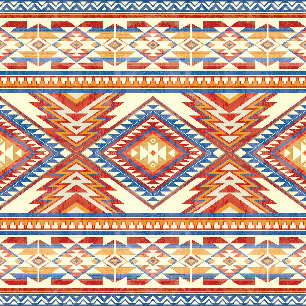 inheems patroon Amerikaans tribal Indisch ornament patroon meetkundig etnisch textiel structuur tribal aztec patroon Navajo Mexicaans kleding stof naadloos vector decoratie mode