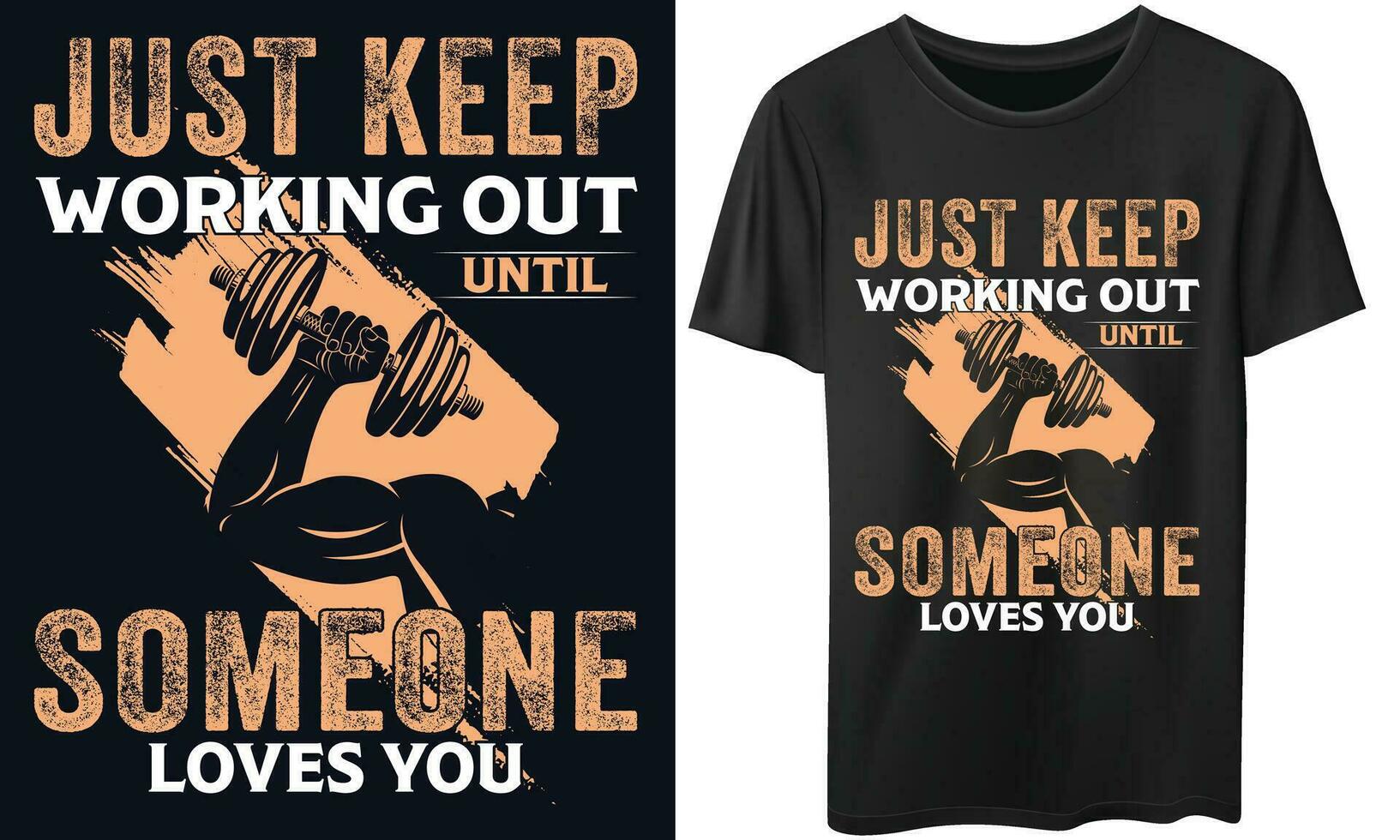 alleen maar houden werken uit tot iemand liefdes u Sportschool geschiktheid t-shirts ontwerp vector