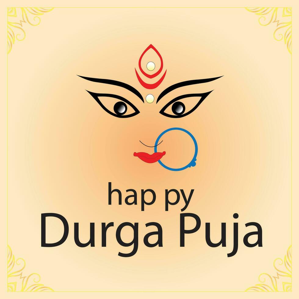 vector navratri en durga puja festival cultureel viering