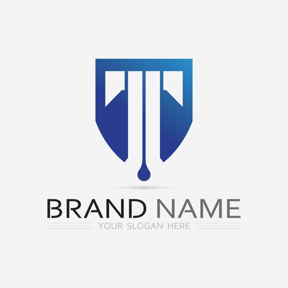 brief t logo beeld en doopvont t ontwerp grafisch vector