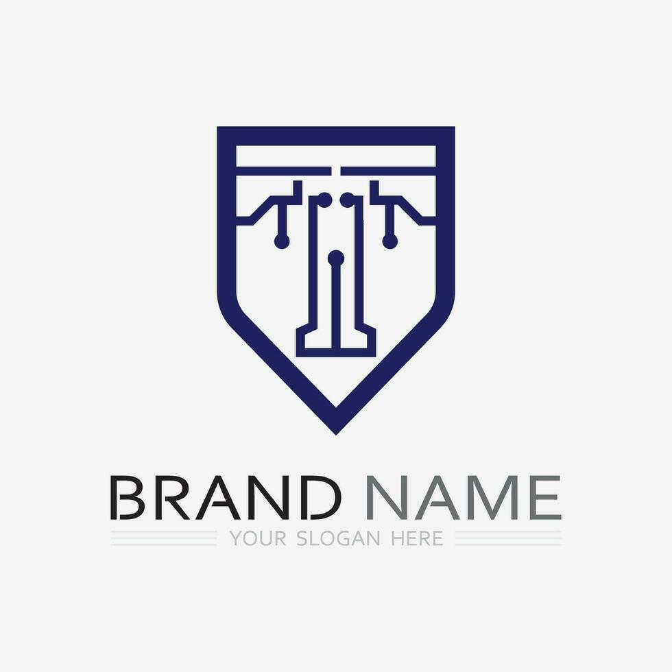 brief t logo beeld en doopvont t ontwerp grafisch vector