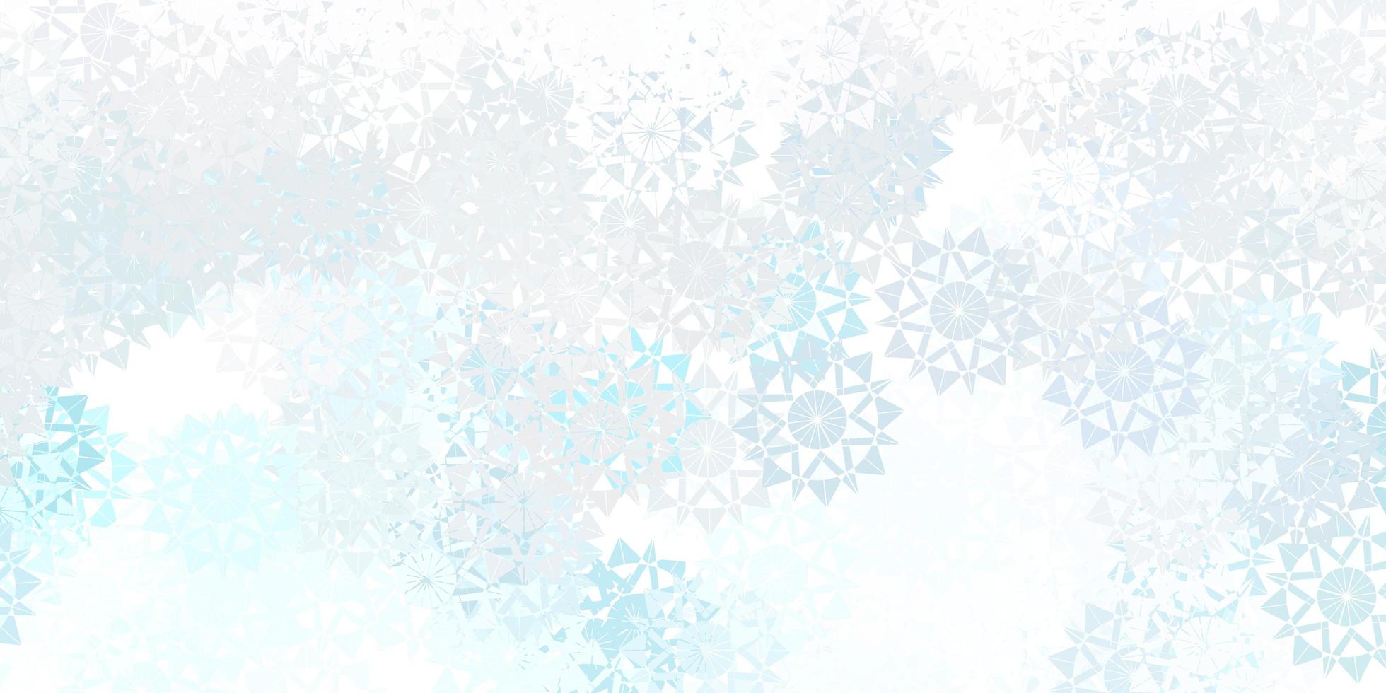 lichtpaarse vector mooie sneeuwvlokken achtergrond met bloemen.