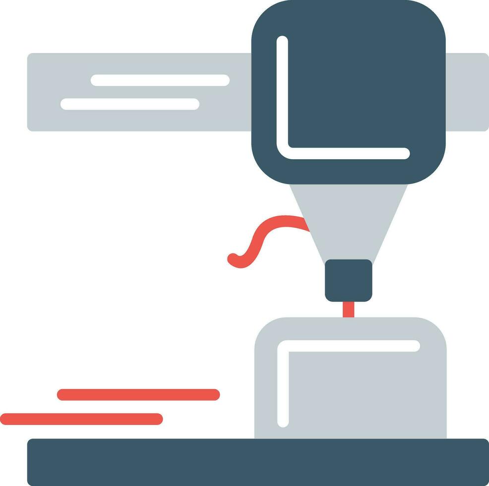 3D-printer vector pictogram