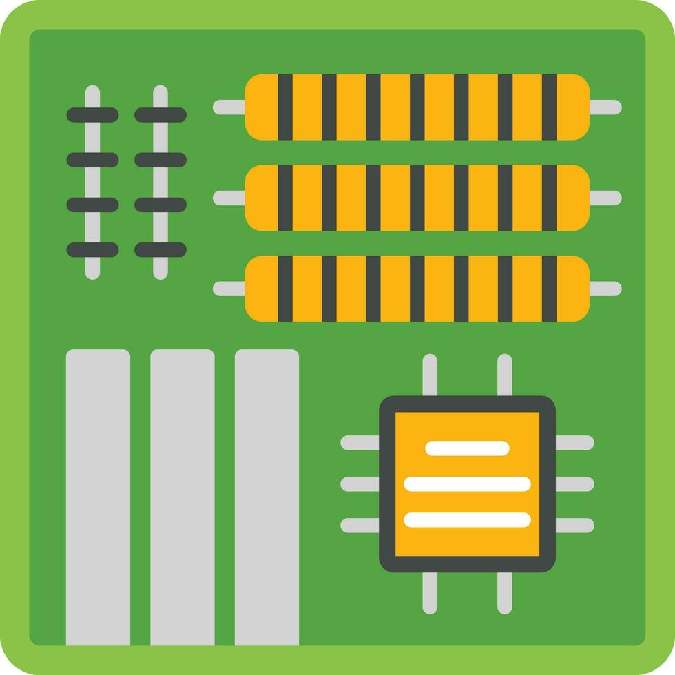 moederbord vector pictogram