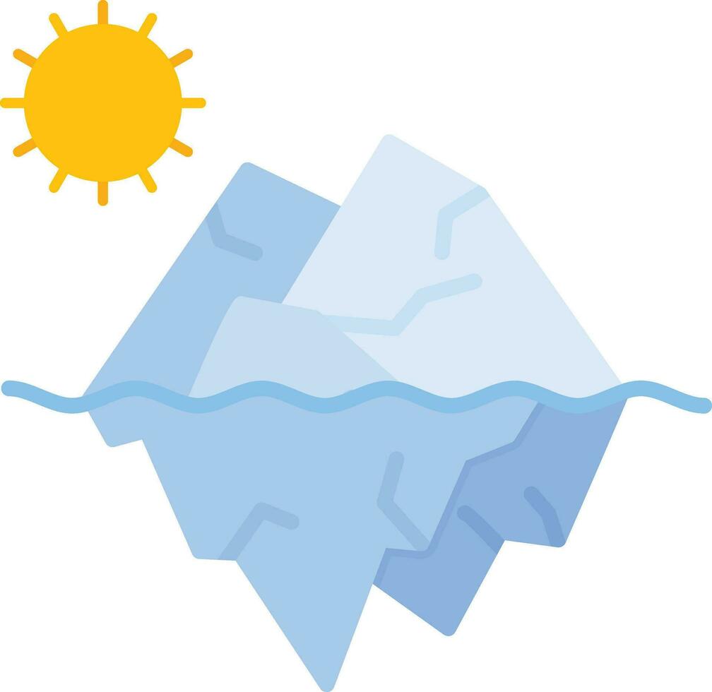 ijsberg landschap vector icoon
