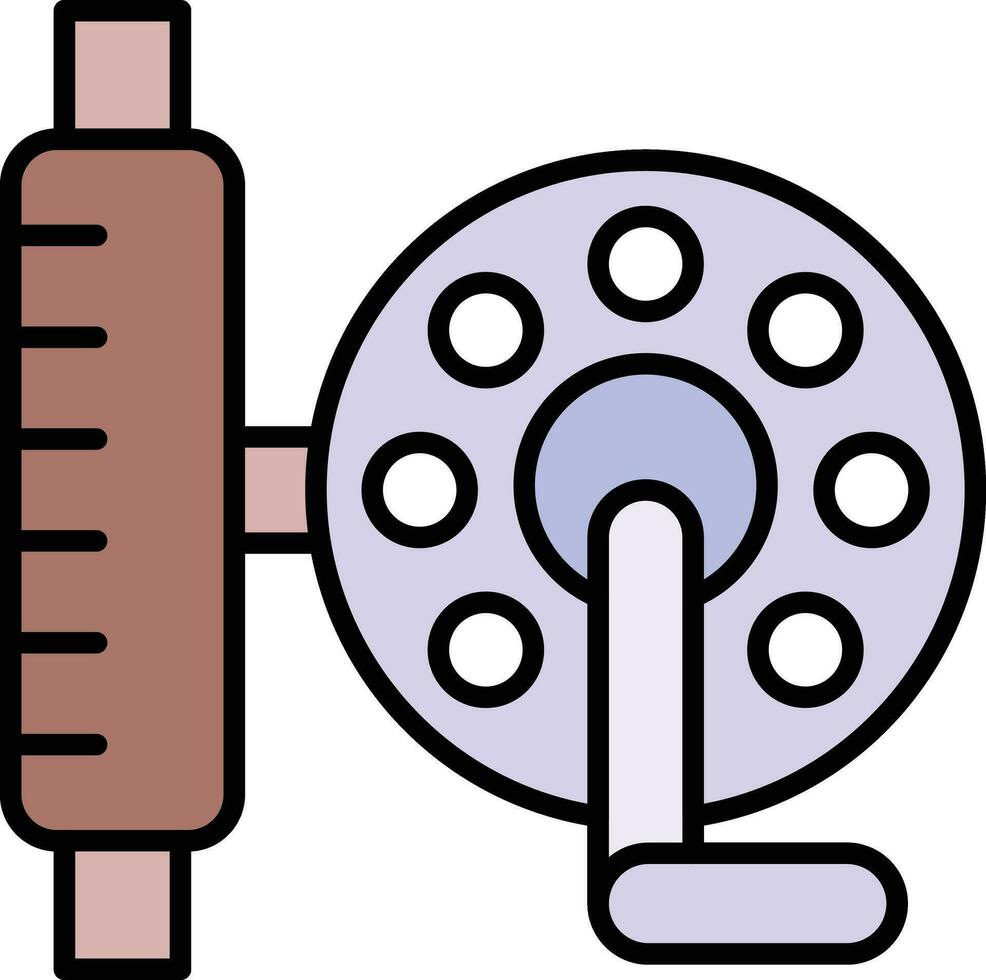 visvangst haspel vector icoon