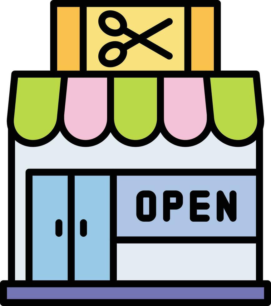 Open winkel vector icoon