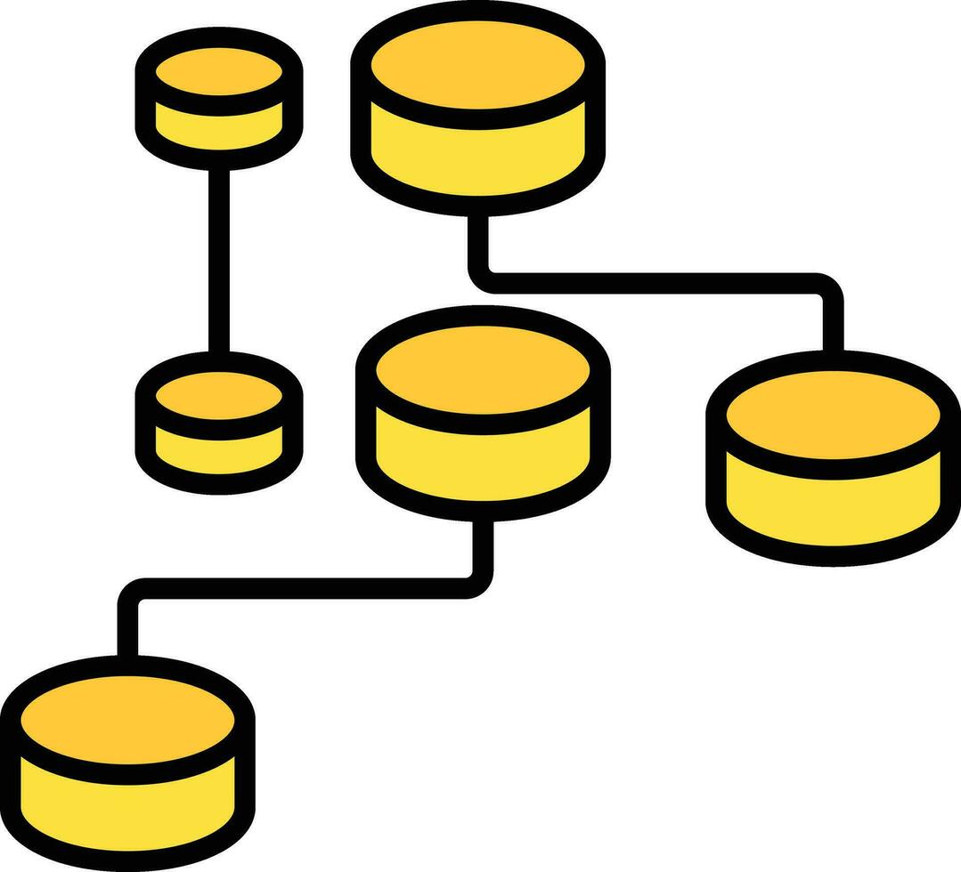 ongestructureerd gegevens vector icoon