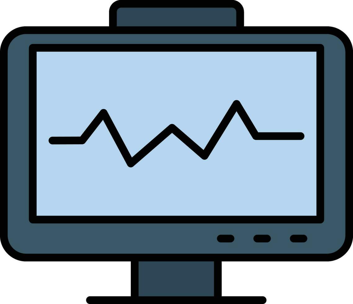 hart toezicht houden vector icoon