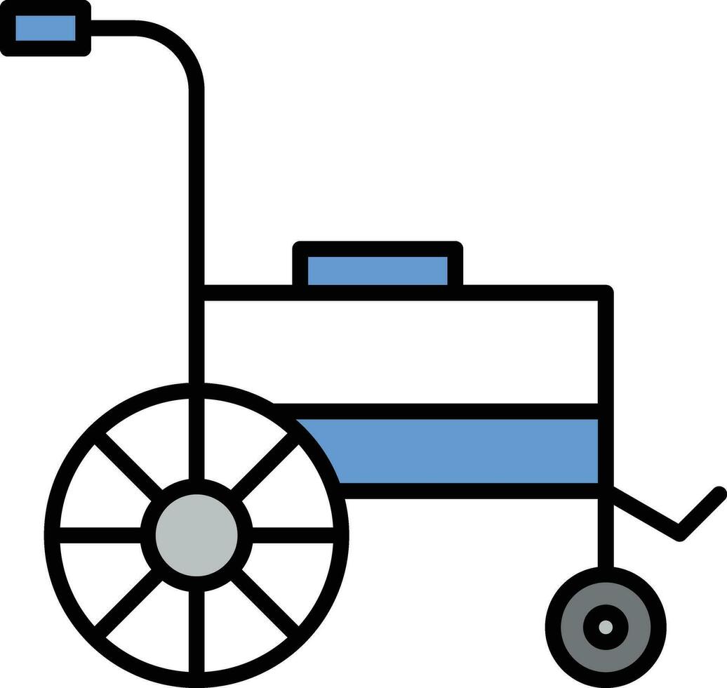 rolstoel vector pictogram