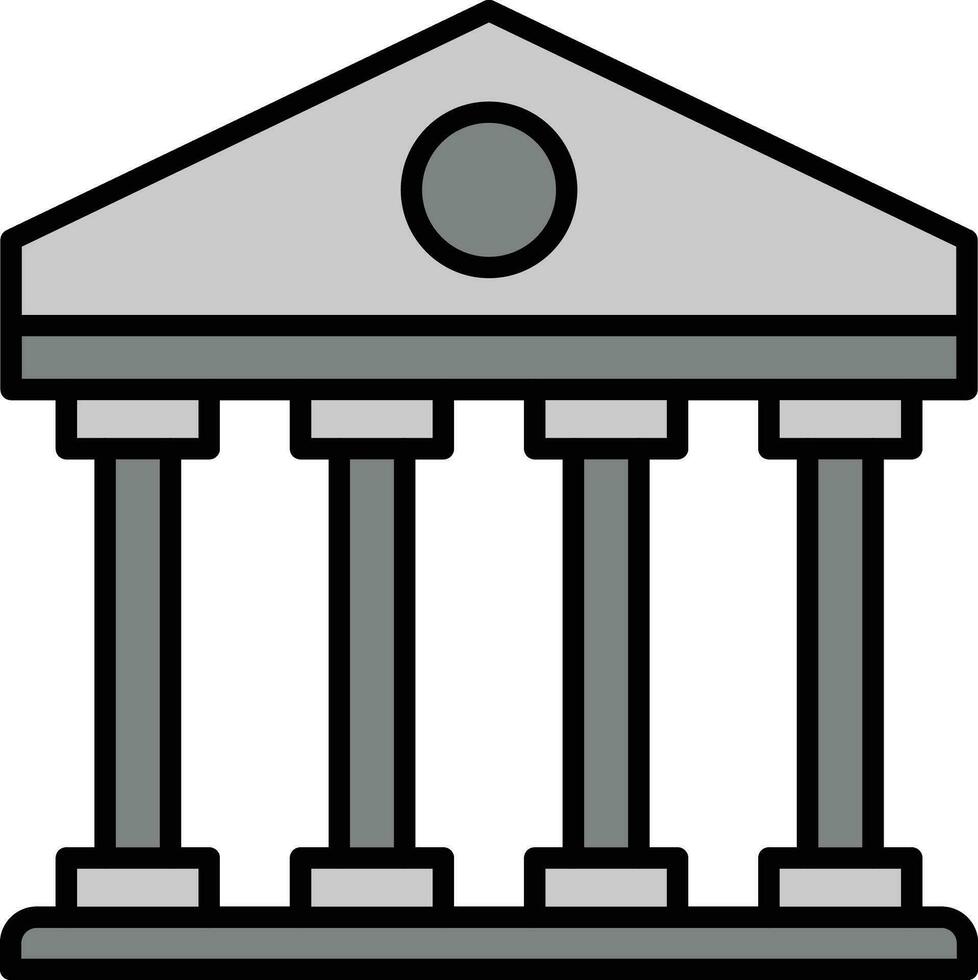 Parthenon vector icoon