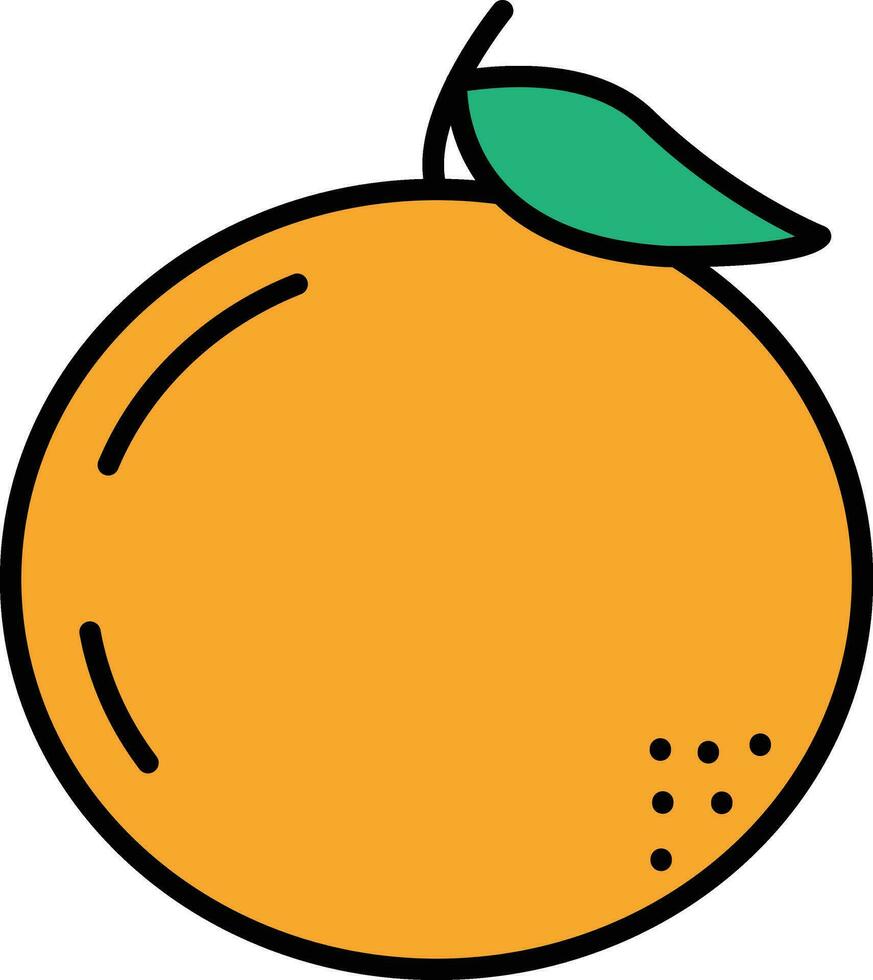 oranje vector pictogram