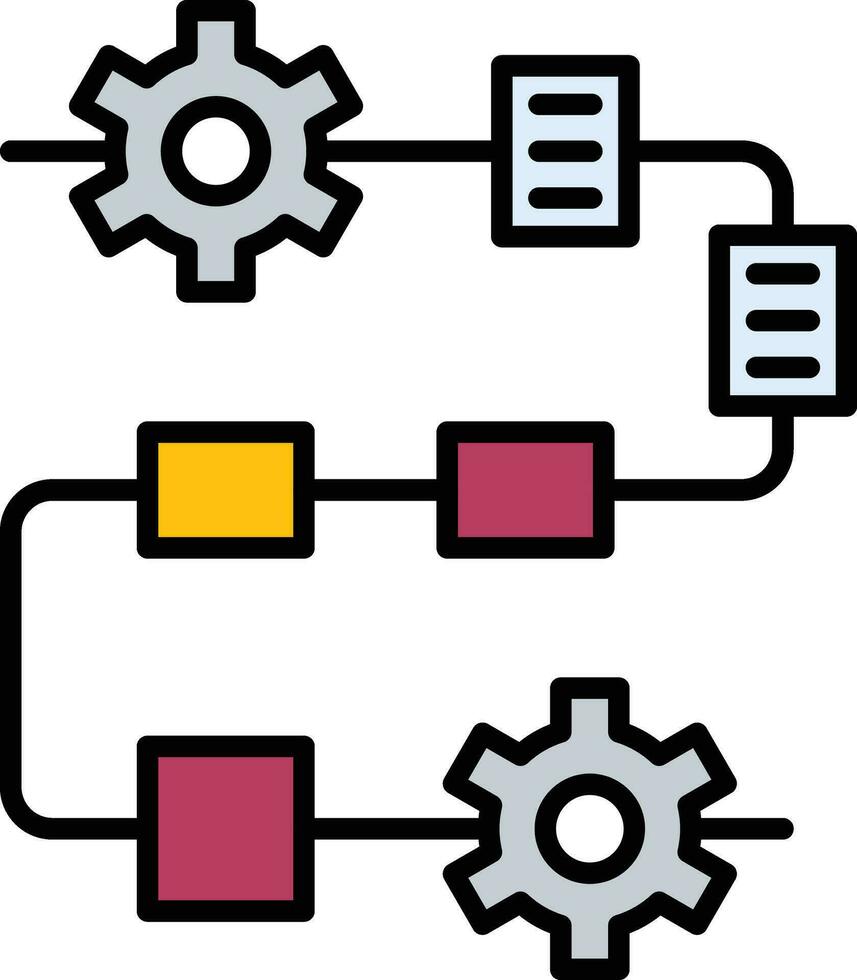 routekaart vector icoon