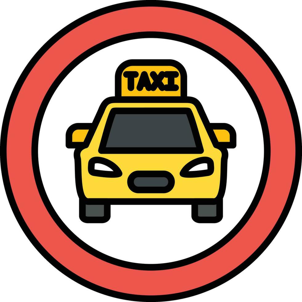 taxi signaal vector icoon