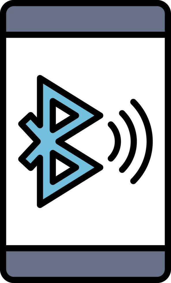 Bluetooth aansluiten vector icoon