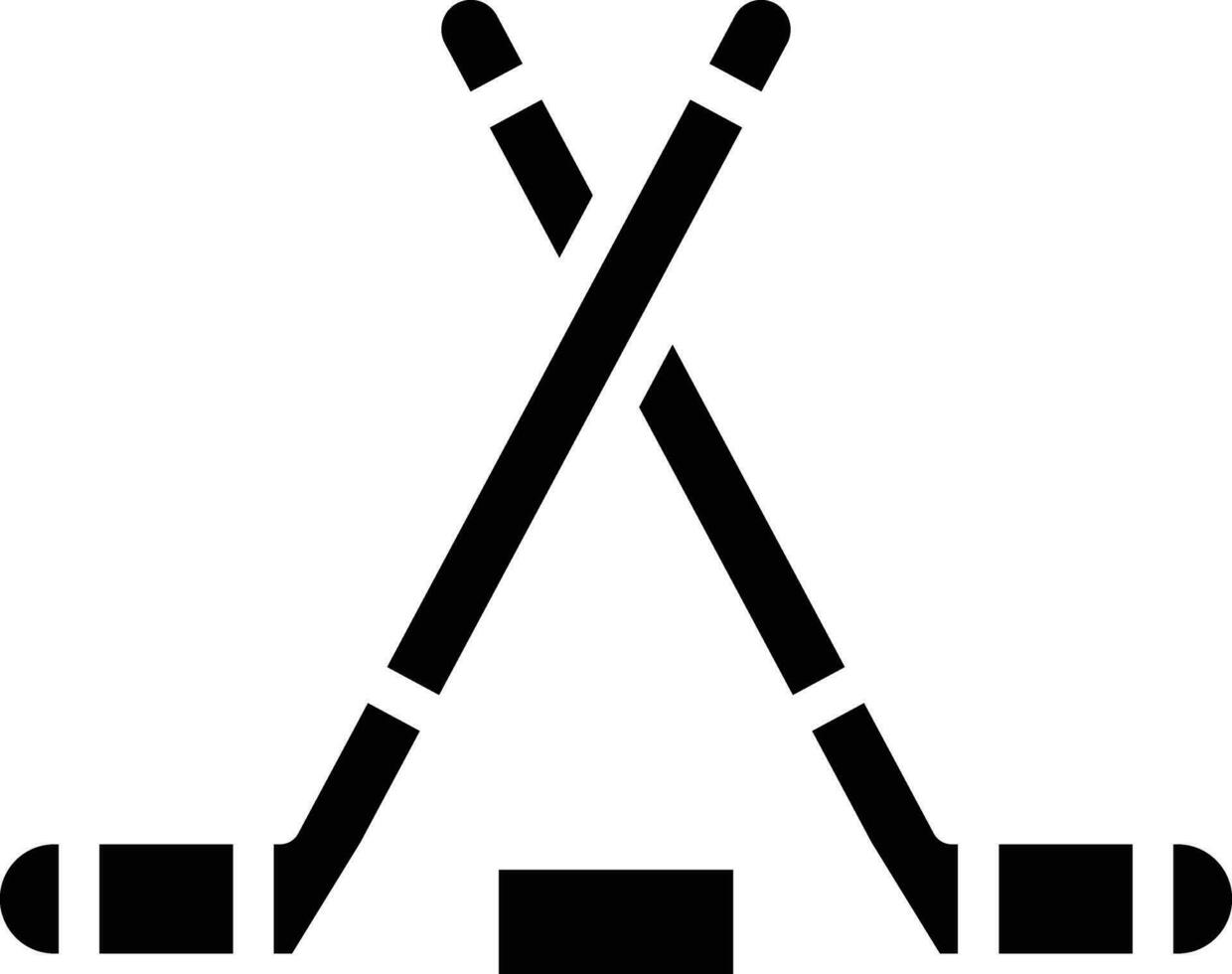 hockey stok vector icoon