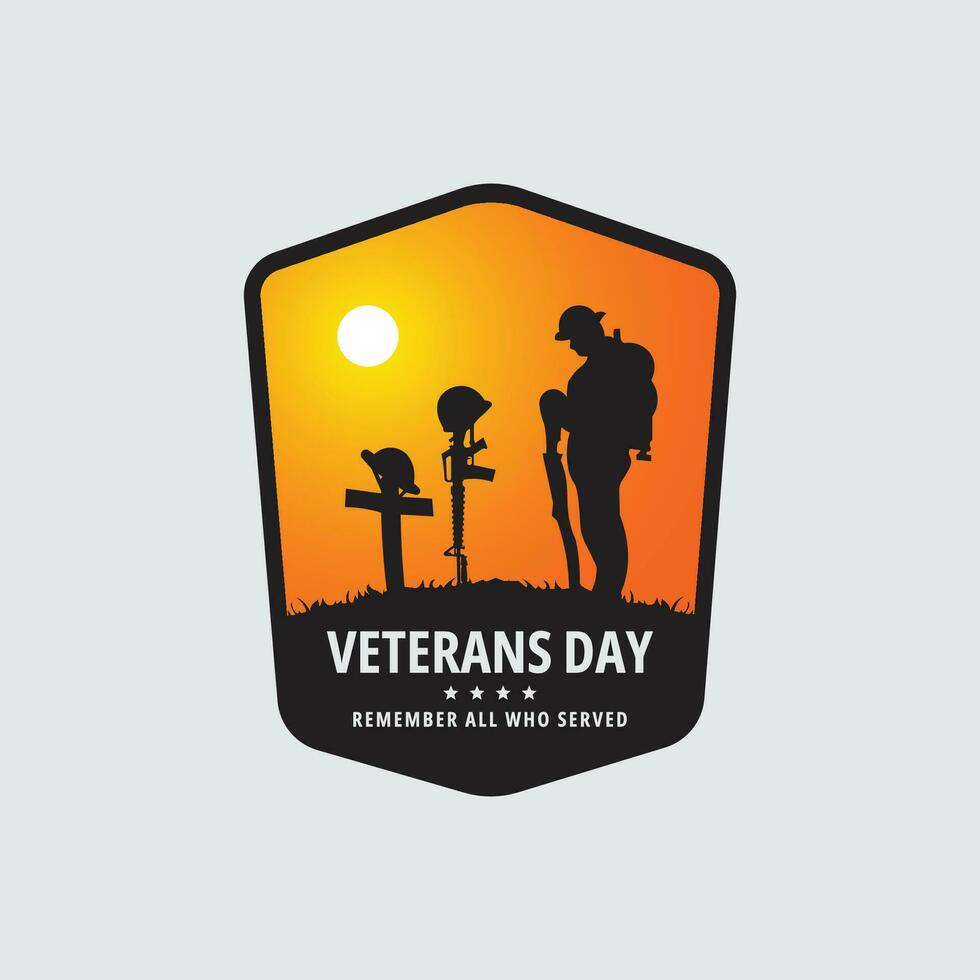 veteranen dag achtergrond nationaal vakantie van de Verenigde staat vector